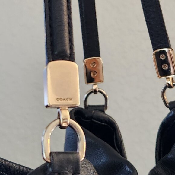 Euc Coach Phoebe Black Leather Shoulder Bag - Picture 3 of 14